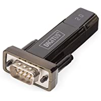 Adaptador DIGITUS USB a serie - Convertidor RS232 - USB 2.0 Tipo A a DSUB 9M - Chipset FTDI FT232RL - Incluye cable de…
